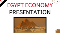 Egypt Economy Presentation - Slide 1