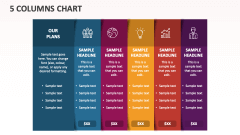 5 Columns Chart - Slide 1