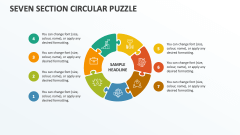 Seven Section Circular Puzzle - Slide 1