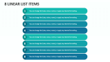 8 Linear List Items - Slide 1