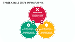 Three Circle Steps Infographic - Slide 1