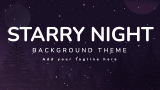 Starry Night Background Theme - Slide 1