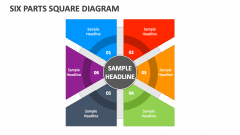 Six Parts Square Diagram - Slide 1