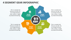 4 Segment Gear Infographic - Slide 1