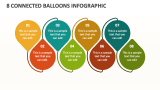 8 Connected Balloons Infographic - Slide 1