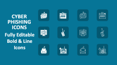 Cyber Phishing Icons - Slide 1