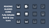 Reading Glasses Icons - Slide 1