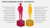 People Standing on Box - Silhouette - Slide 2