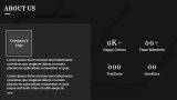 Minimal Black Presentation - Slide 3