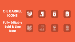 Oil Barrel Icons - Slide 1