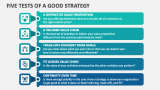 Five Tests of A Good Strategy - Slide 2
