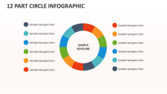 12 Part Circle Infographic - Slide 1