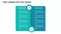 Two Connected Text Boxes - Slide 1