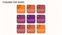 9 Square Text Boxes - Slide 1