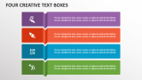 Four Creative Text Boxes - Slide 1
