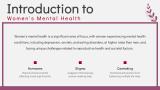 Women's Mental Health - Slide 2
