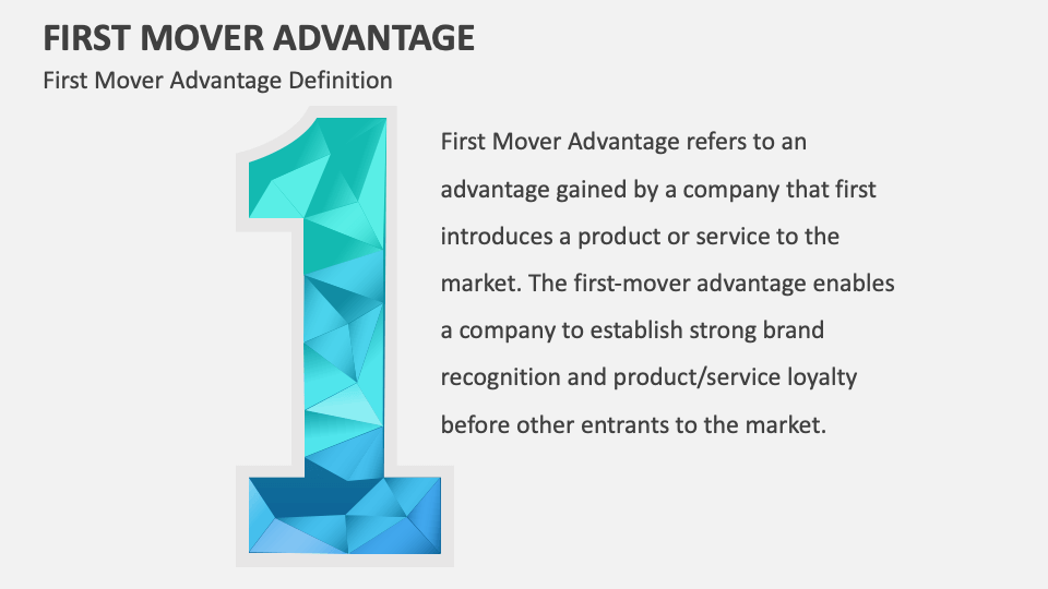 First Mover Advantage Definition - Slide 1