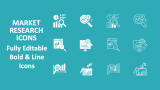 Market Research Icons - Slide 1