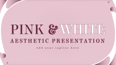 Pink and White Aesthetic Presentation - Slide 1