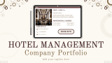 Hotel Management Company Portfolio - Slide 1