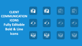 Client Communication Icons - Slide 1