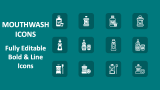 Mouthwash Icons - Slide 1