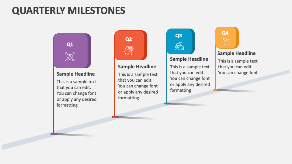 Quarterly Milestones PowerPoint and Google Slides Template PPT Slides
