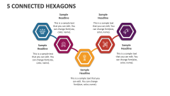 5 Connected Hexagons - Slide 1