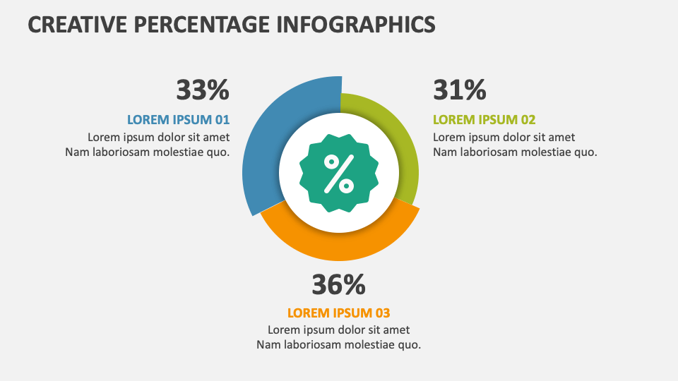 Creative Percentage Infographics - Slide 1
