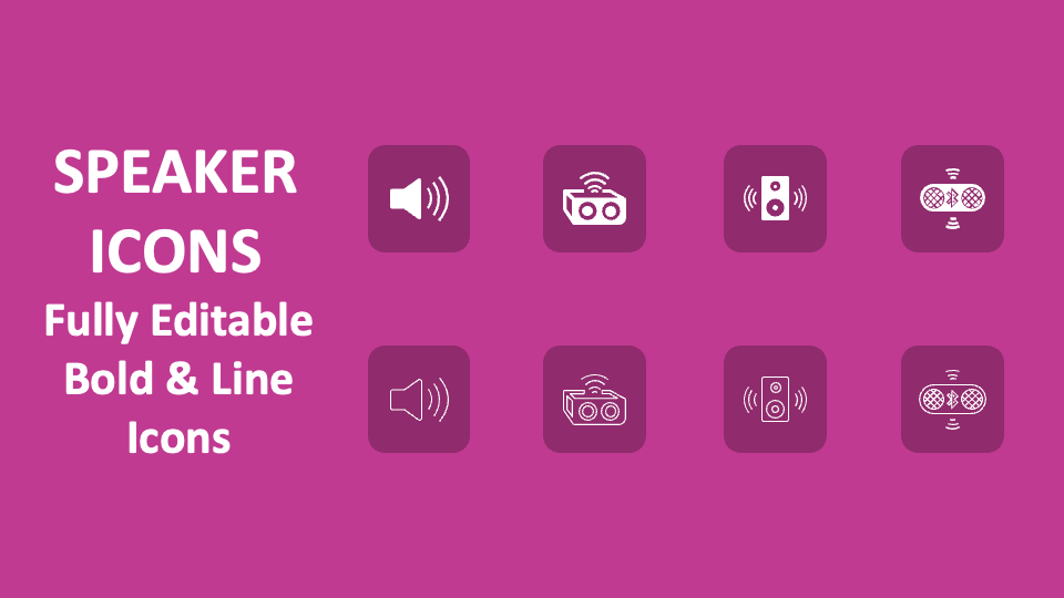 Speaker Icons - Slide 1