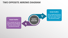 Two Opposite Arrows Diagram - Slide 1