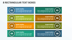 8 Rectangular Text Boxes - Slide 1