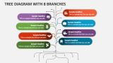 Tree Diagram with 8 Branches - Slide 1