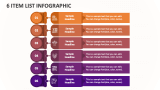 6 Item LIst Infographic - Slide 1