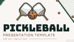 Pickleball Presentation Template - Slide 1