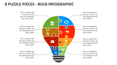 8 Puzzle Pieces - Bulb Infographic - Slide