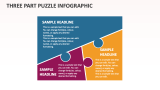 Three Part Puzzle Infographic - Slide 1