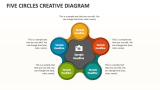 Five Circles Creative Diagram - Slide 1