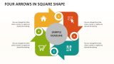 Four Arrows in Square Shape - Slide 1