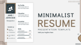 Minimalist Resume - Slide 1