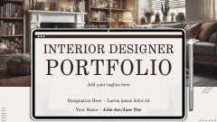 Interior Designer Portfolio - Slide 1