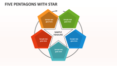 Five Pentagons with Star - Slide 1