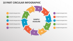 10 Part Circular Infographic - Slide 1