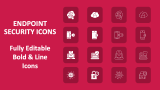 Endpoint Security Icons PPT Slide 1