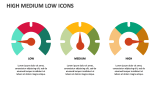 High Medium Low Icons - Slide 3