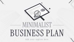 Minimalist Business Plan - Slide 1