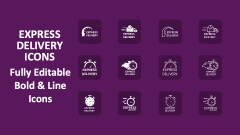 Express Delivery Icons - Slide 1