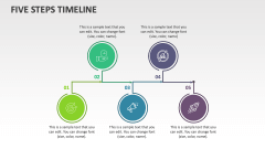 Five Steps Timeline - Slide 1
