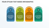 Four Stylish Text Boxes Infographic - Slide 1