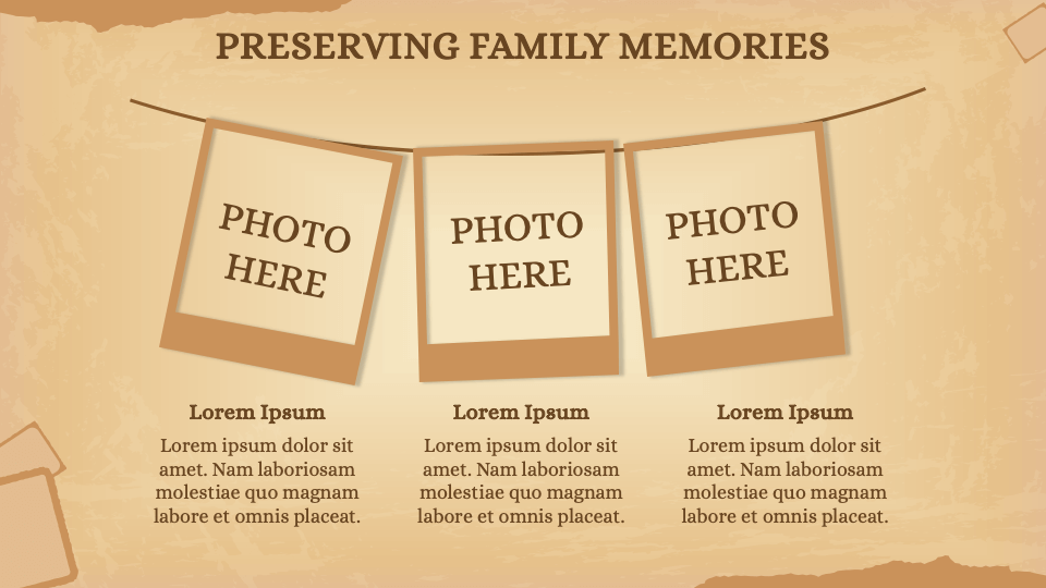 Free Vintage Photo Album Presentation Theme for Google Slides and ...